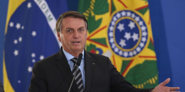 O presidente Jair Bolsonaro, participa do lançamento dos programasCODEX e SUPER.BR e do 8º Revogaço no Palácio do Planalto. foto: Fábio Rodrigues Pozzebom