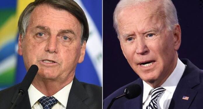 Jair Bolsonaro e Joe Biden (foto: montagem)