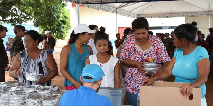 Boa Vista (RR) - Acampamento de refugiados venezuelanos montado pelo Exército Brasileiro e a Agência das Nações Unidas para Refugiados (Antonio Cruz/Agência Brasil)