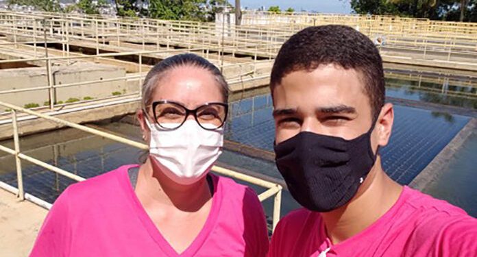 Estudante criou sistema promissor de filtragem para microplásticos. Foto: Arquivo Pessoal