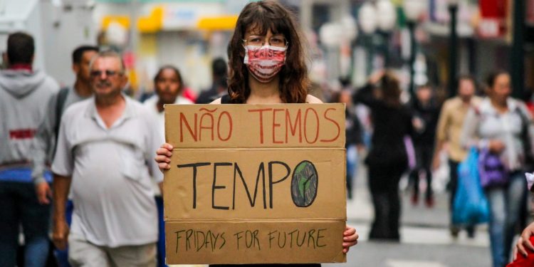 Greve pelo clima em Ponta Grosssa, setembro de 2019. Foto: Fridays For Future