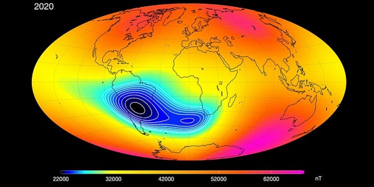 Anomalia Magnética do Atlântico Sul - ESA