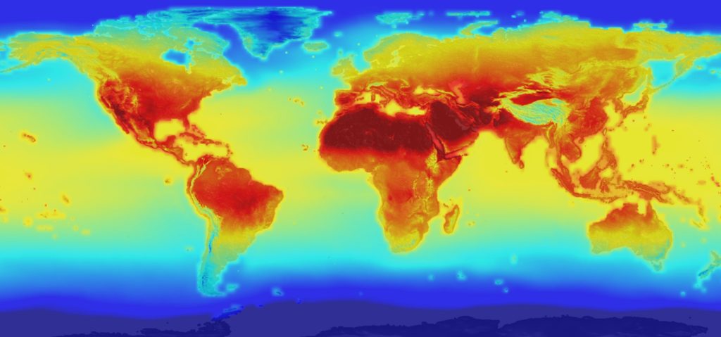mudancas climaticas mapa calor mundi
