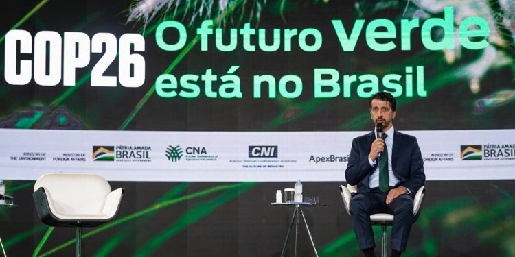 Joaquim Leite anuncia a nova meta climática. Foto: Ministério do Meio Ambiente/Flickr.