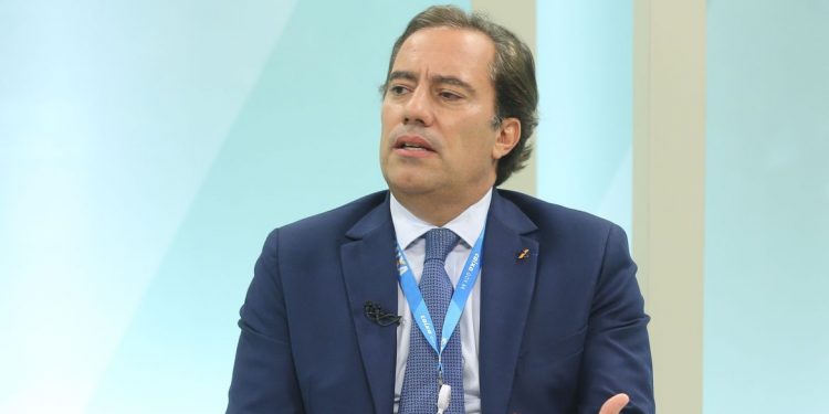 O presidente da Caixa Econômica Federal, Pedro Guimarães, participa do programa Brasil em Pauta  na TV Brasil - Foto: Valter Campanato