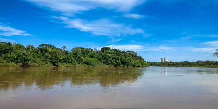 O Rio Cuiabá tem papel importante na regulação dos ciclos de cheia e vazante do Pantanal. Foto: Michael Esquer.