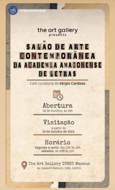 arte contemporânea Academia amazonense de Letras Amazônia 