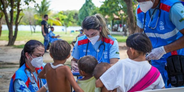 Força nacional do SUS em atendimento aos Yanomamis - foto: Igor Evangelista/MS