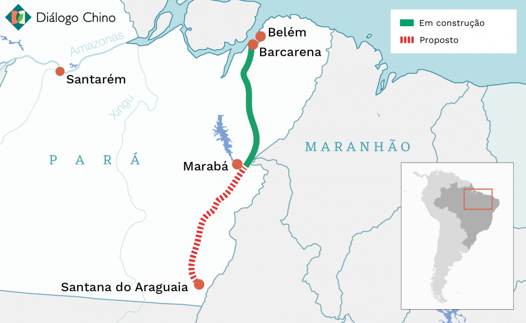 Pará assina acordo com a China para construir ferrovia