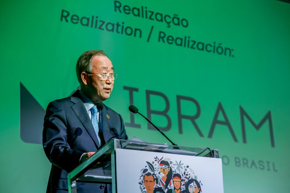 Não temos um planeta B diz ex-secretário geral da ONU, ressaltando liderança ambiental do Brasil