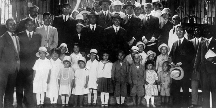 Imigrantes japoneses da colônia de Tomé-Açú, na Amazônia paraense. O primeiro navio chegou em 1929, com 42 famílias Imagem: Acervo do Museu da Imigracao Japonesa em Tome-acu