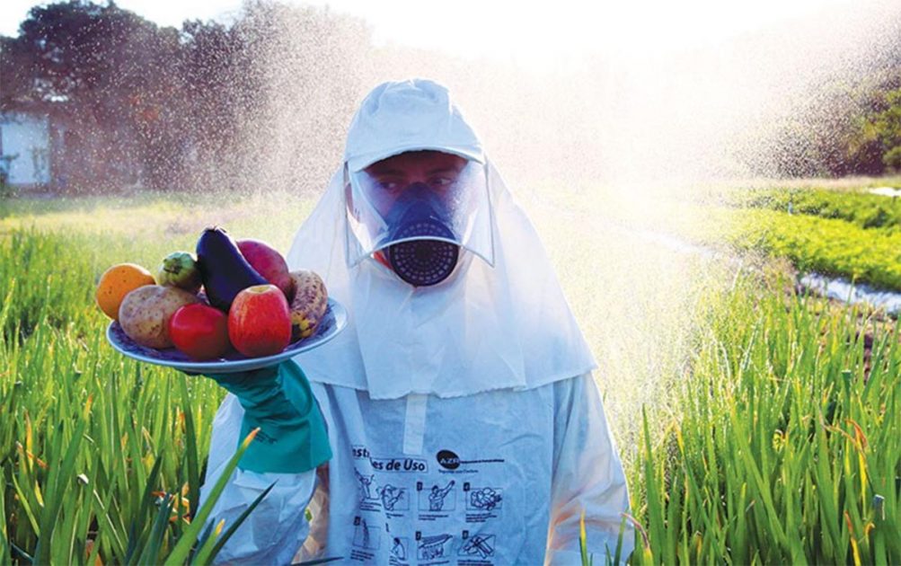 A população provavelmente também entra em contato com esses pesticidas por meio de outras fontes, especialmente a alimentação.