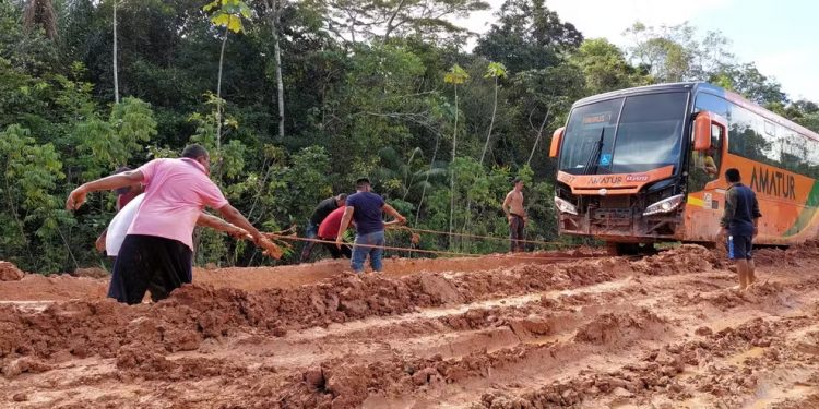 MPF quer suspensão de obras em trecho da BR-319, que liga AM a RO.