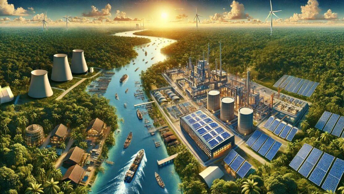 Manaus, conhecer, cuidar e amar 1 Industria sustentavel Amazonia PIM ZFM foto DALL E IA