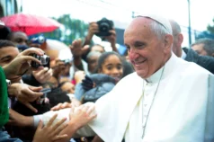 Papa Francisco em visita ao Brasil em 2013.
