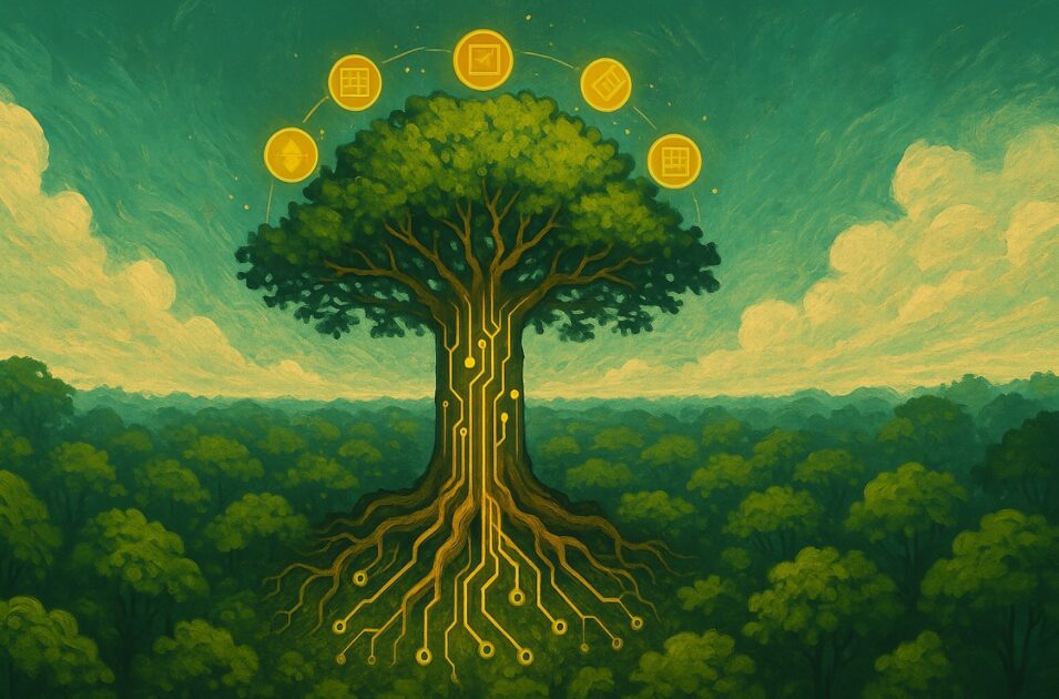 arvore amazonia blockchain foto ia