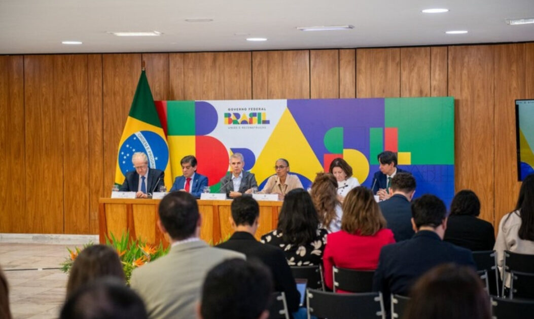 Coletiva de imprensa em Brasília sobre os vetos ao PL da Devastação. 