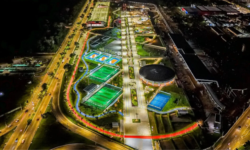 Imagem do parque da cidade que sediará eventos da COP30 em Belém.