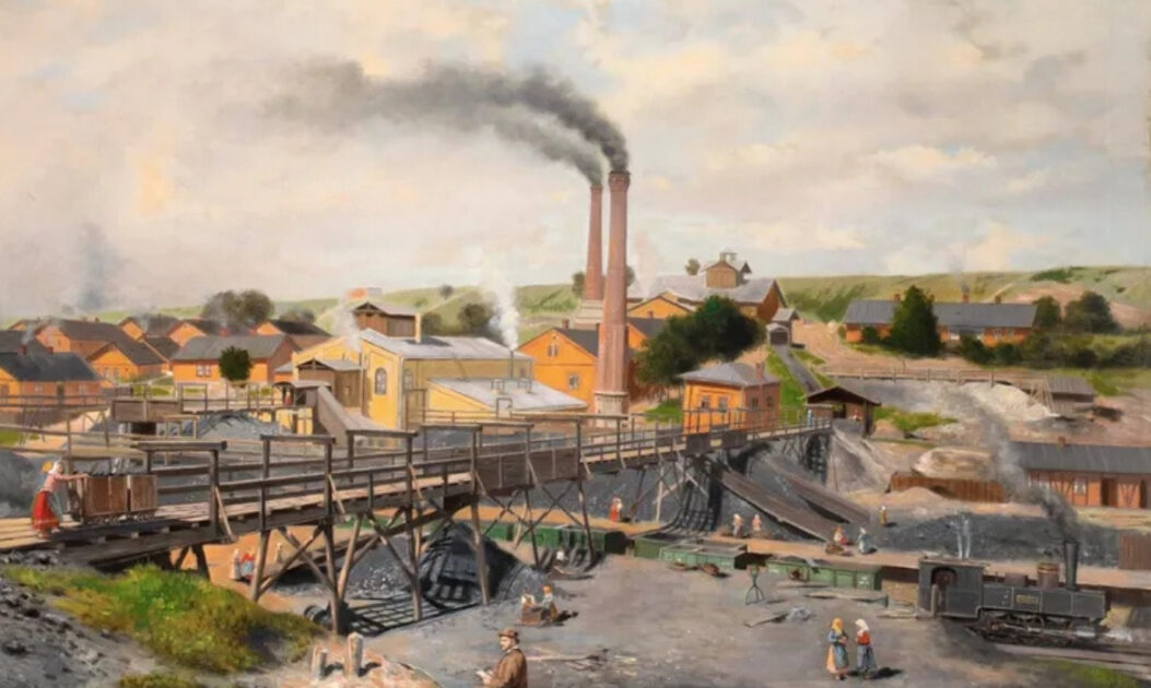Pintura do cenário de Londres após a Revolução Industrial, o aquecimento global iniciado após esse período ocorre a uma velocidade 75 vezes maior do que no Permiano. Mudanças que antes levavam milhares de anos agora acontecem em poucas gerações humanas. Foto: Edmund Kregczy/Museu de Ciência de Londres. 