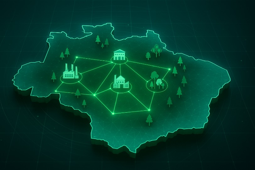 Mapa amazonas ZFM ESG imagem IA