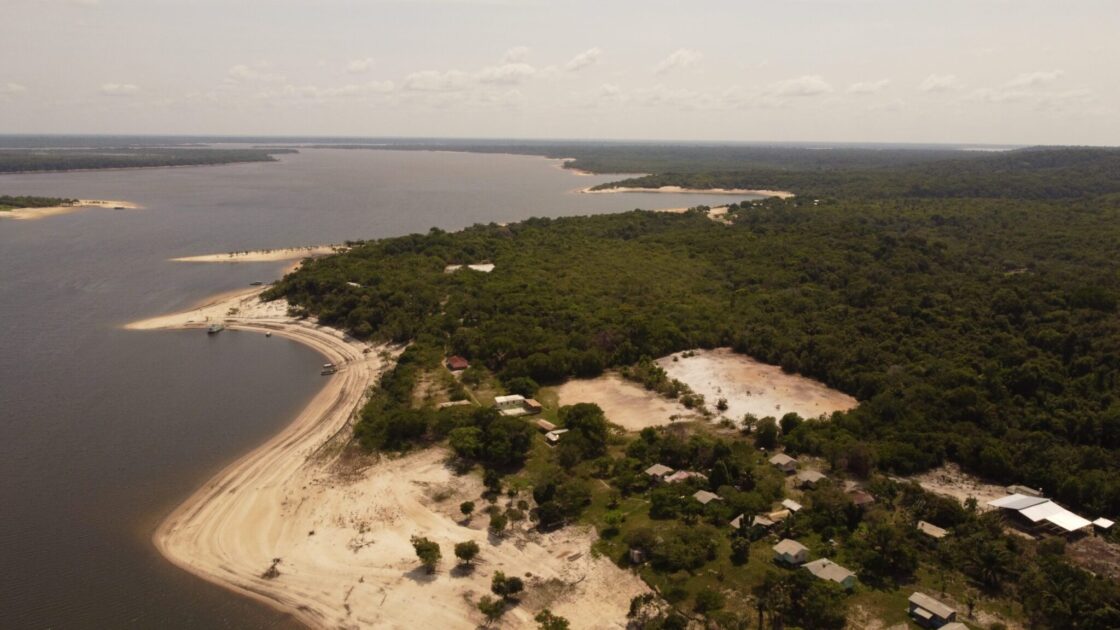 Foto aérea de ecossistema da região amazônica. Foto: Comunicação Idesam.