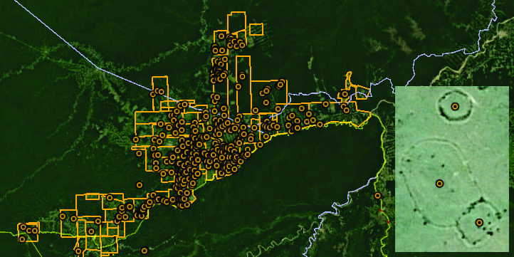 amazon geoglyphs kml