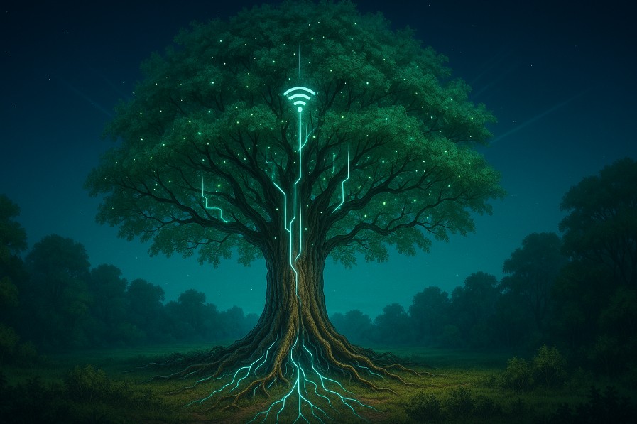 arvore amazonia tecnologia conexao informacao bio tic imagem ia 1
