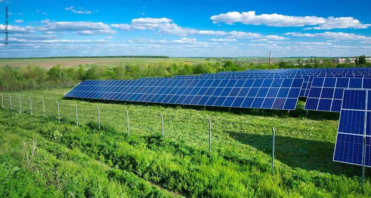 Urina é transformada em fertilizante por sistema sustentável movido a energia solar 3 painéis solares, apontados como avanço no sistema sustentável de produção de fertilizante