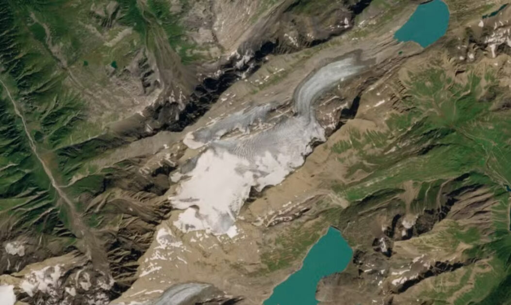 Geleiras em 2016. Foto 1: União Europeia/Copernicus Sentinel-2
