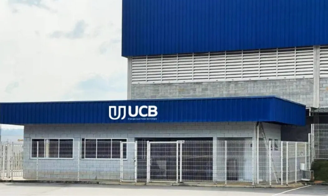 Fachada da sede administrativa da UCB Power em São Paulo, uma das maiores empresas de armazenamento de energia da América Latina.