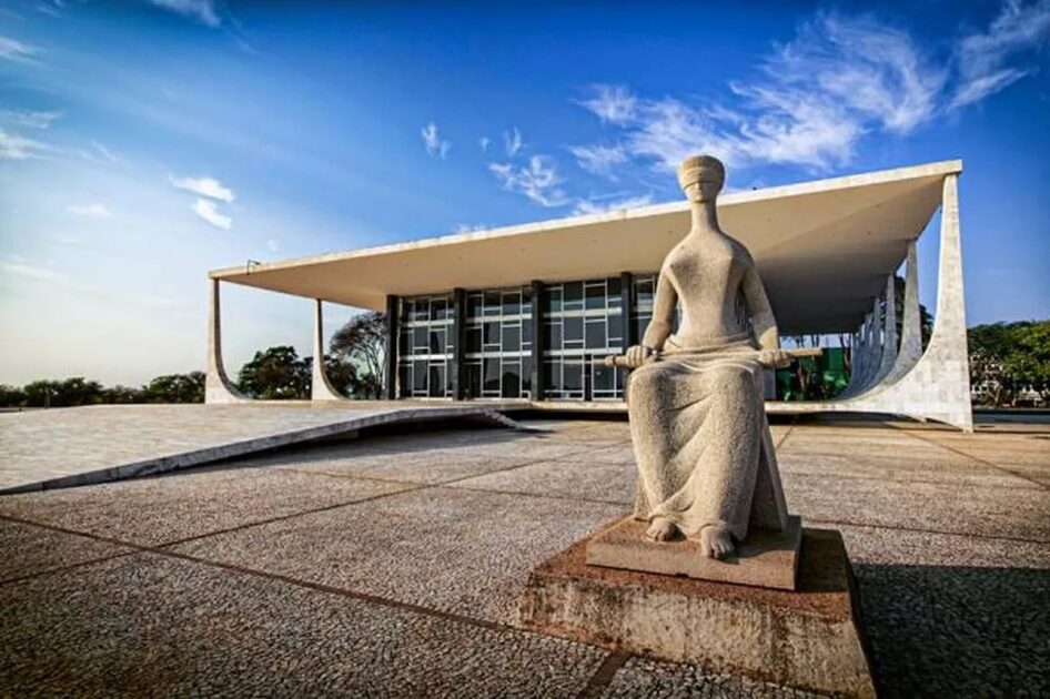 Fachada do Supremo Tribunal Federal, em Brasília, onde será julgado o marco temporal.